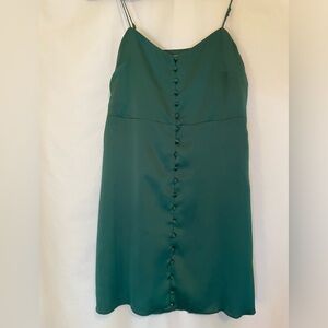 Urban Outfitters Green Slip Dress, Size Small